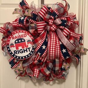 Welcome America Gnome Wreath